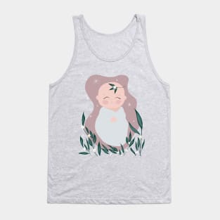 Cutest sleeping caucasian baby Tank Top